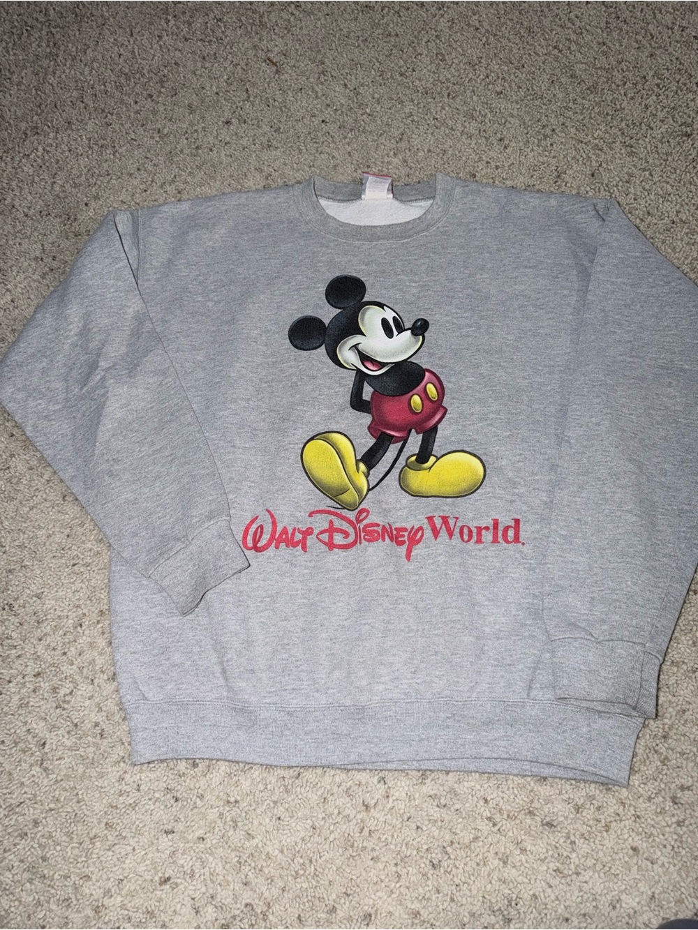 Walt Disney World Mickey Mouse Gray Sweatshirt
